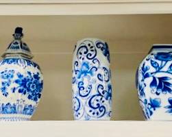 Chinese Pottery - Delft Blue Porcelain - Blue Painted Porcelain