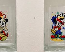 Disney McDonalds Special Edition Square Celebration Glasses Set. All 4.