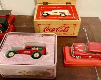 Vintage Coca Cola Die Cast Collectables.