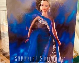 Mattel sapphire splendor barbie the jewel essence collection by Bob Mackie