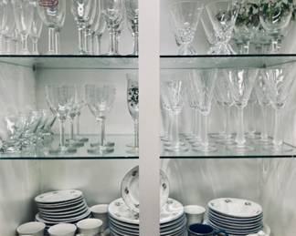 Large Selection of Glass and Stemware.