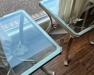Glass top end tables - timeless style