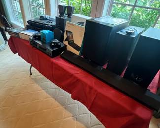 Brand new Sony Surround Sound System, other electronics, some new!