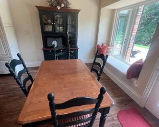 Kitchen set - table, chairs, china cabinet