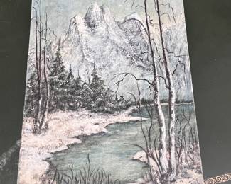 original painting on canvas signed by artist 16x20