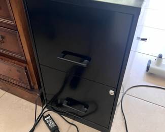 2 drawer metal filing cabinet