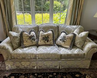 Taylor & King Damask sofa