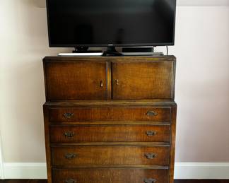 Charming vintage dresser (or TV stand, as seen here).