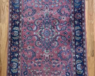 Wool rug, approx 3 x 5. 