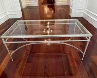 Glass coffee table