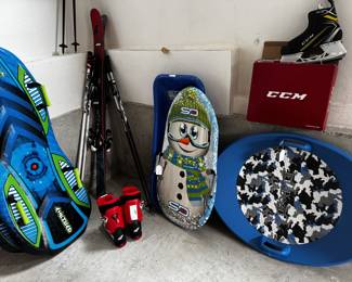 Equipment for winter fun. “Let it snow!”