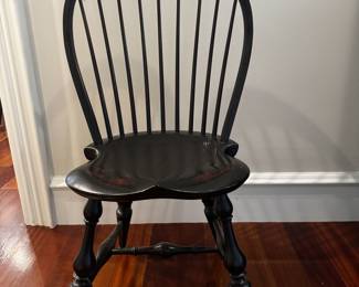 Black Windsor side chair by D. R. Dimes