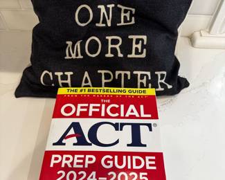 Pillow and new ACT study book