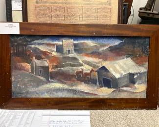 Berea College made framed painting