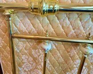 Full size brass bed