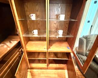 Open curio cabinet
