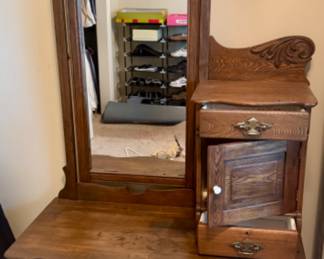 Hat box dresser open