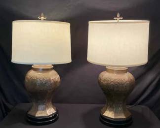 Two Metal Lamps