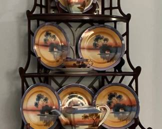 Wall Shelf And Sunset Plates