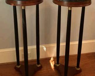 Twin Marble Pedestals