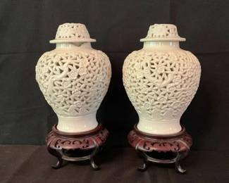 White Porcelain Vases