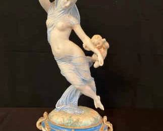 Biscuit Porcelain Figure