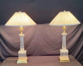 Two Wildwood Crystal Lamps