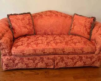 Sherrill Tufted Upholstered Paisley Sofa