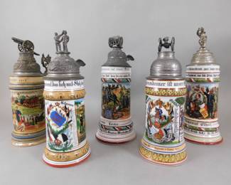 German regimental steins