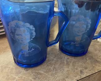 Vintage Shelly Temple blue glasses