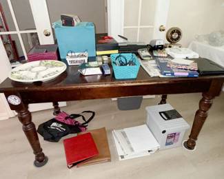 Large Table Desk, Office Supplies
