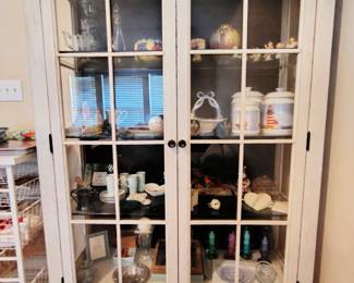 Off White Distressed Cabinet