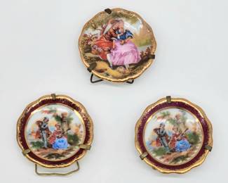 miniature Limoge France plates