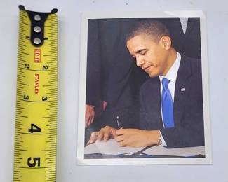 Barack Obama hand signed photo
