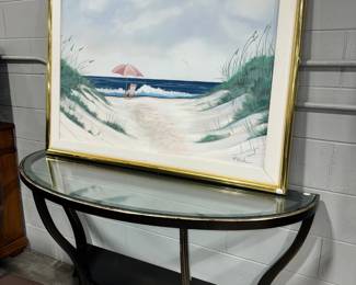 Demi Luna Table and Artwork Orlando