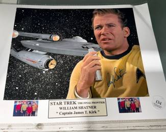 Signed & Certified William Shatner Star Trek Picture Orlando Estate Auction