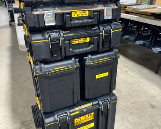 Dewalt Traveling Tool Boxes with Tools inside orlando Estate Auction