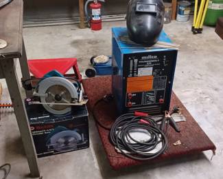 Welder and Makita circular saw