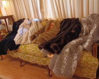 Fur and faux fur coats