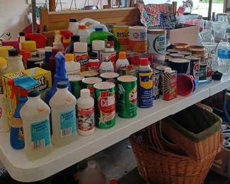 Lots of cleaning and car care items