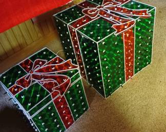 Vintage Chrismas light up display