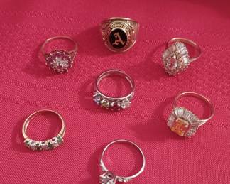 10 and 14 K gold rings