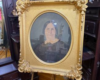 antique photo graph in stunning gold antique frame
