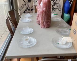 Concrete dining table 30” x 72” 40” $800 + tax