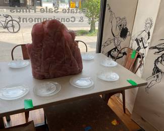 Concrete dining table 30” x 72” 40” $800 + tax