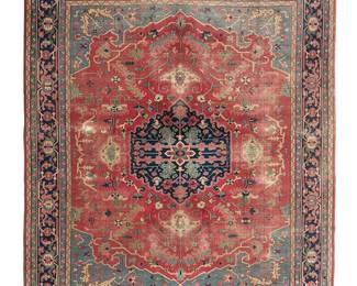208
A Heriz Rug
Early 20th century
Wool on cotton foundation
14' 6" L x 12' 6" W
Estimate: $3,000 - $5,000