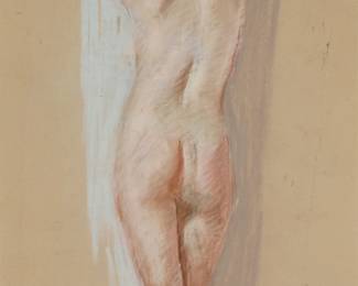 197
Lawton Parker
(1868-1954)
Standing nude
Pastel on beige paper
Signed lower left: L. Parker
Sight: 21.5" H x 13.5" W
Estimate: $800 - $1,200