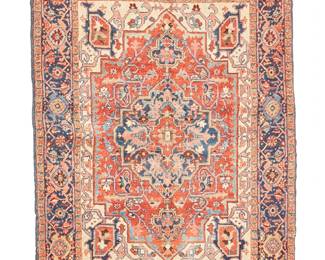 361
A Heriz variety rug
Early/mid-20th century
Wool on cotton foundation
6' L x 4' 9" W
Estimate: $800 - $1,200