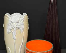 Elegance from Italy Trio of Beautiful Vases Pottery
