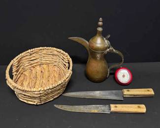 Discover Unique Kitchen... Brass Dallah, Forgecraft
